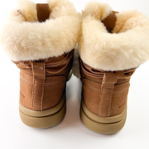 Mark Nason Boots women 6.5 Brown Block Chalet Sheep Shearling Memory Foam Winter - Picture 12 of 13